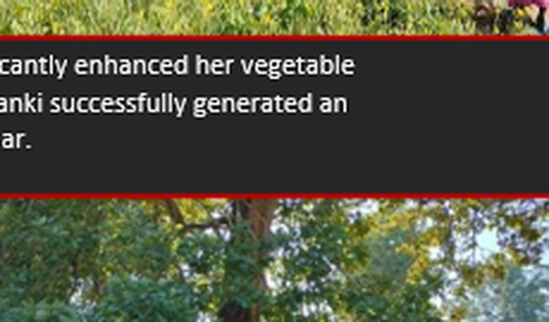 Sunita Devi in Vegetable Field